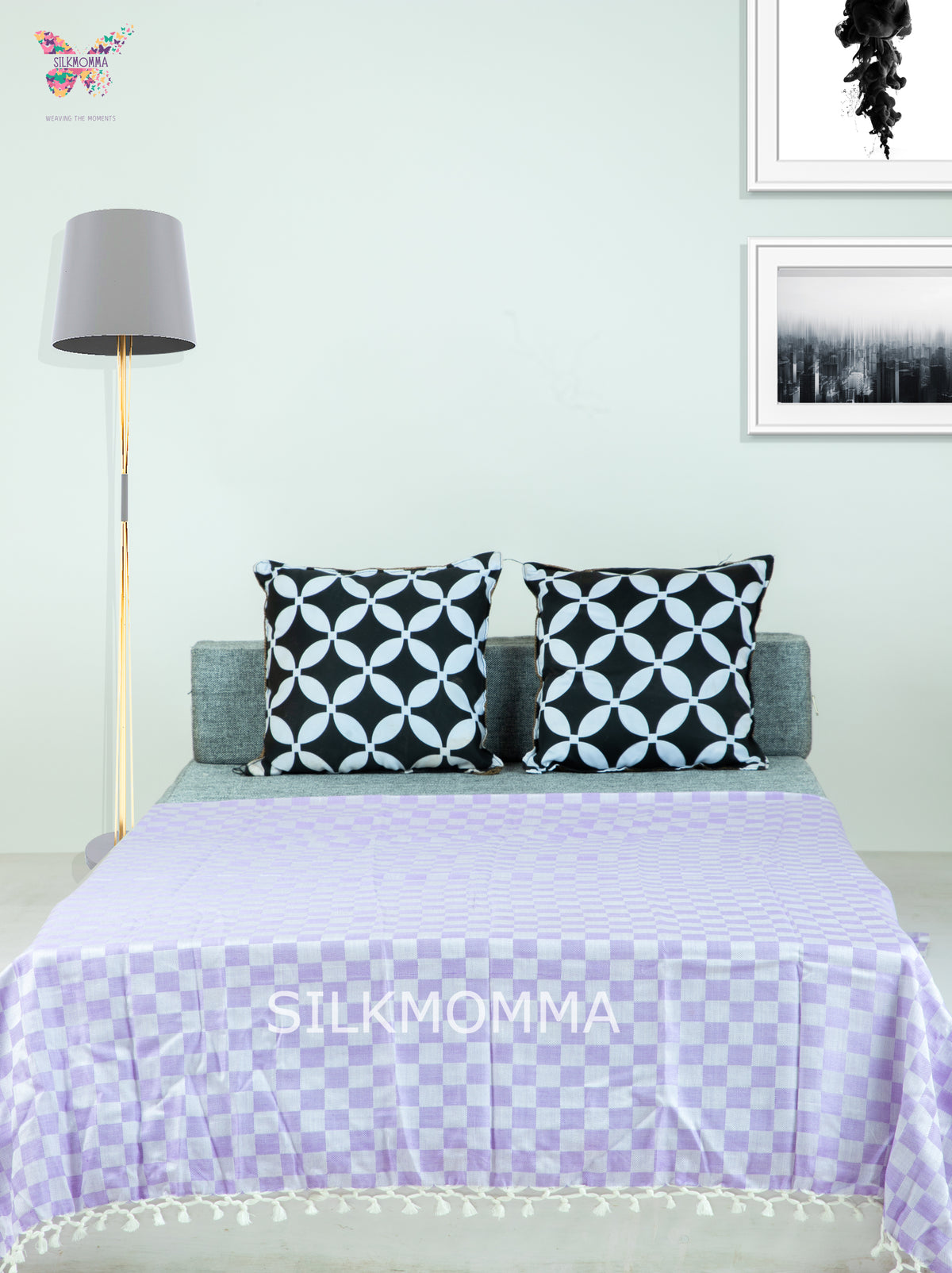 Premium Bhagalpuri Handloom Chadar - Vivid Violet (52 * 104 inches)