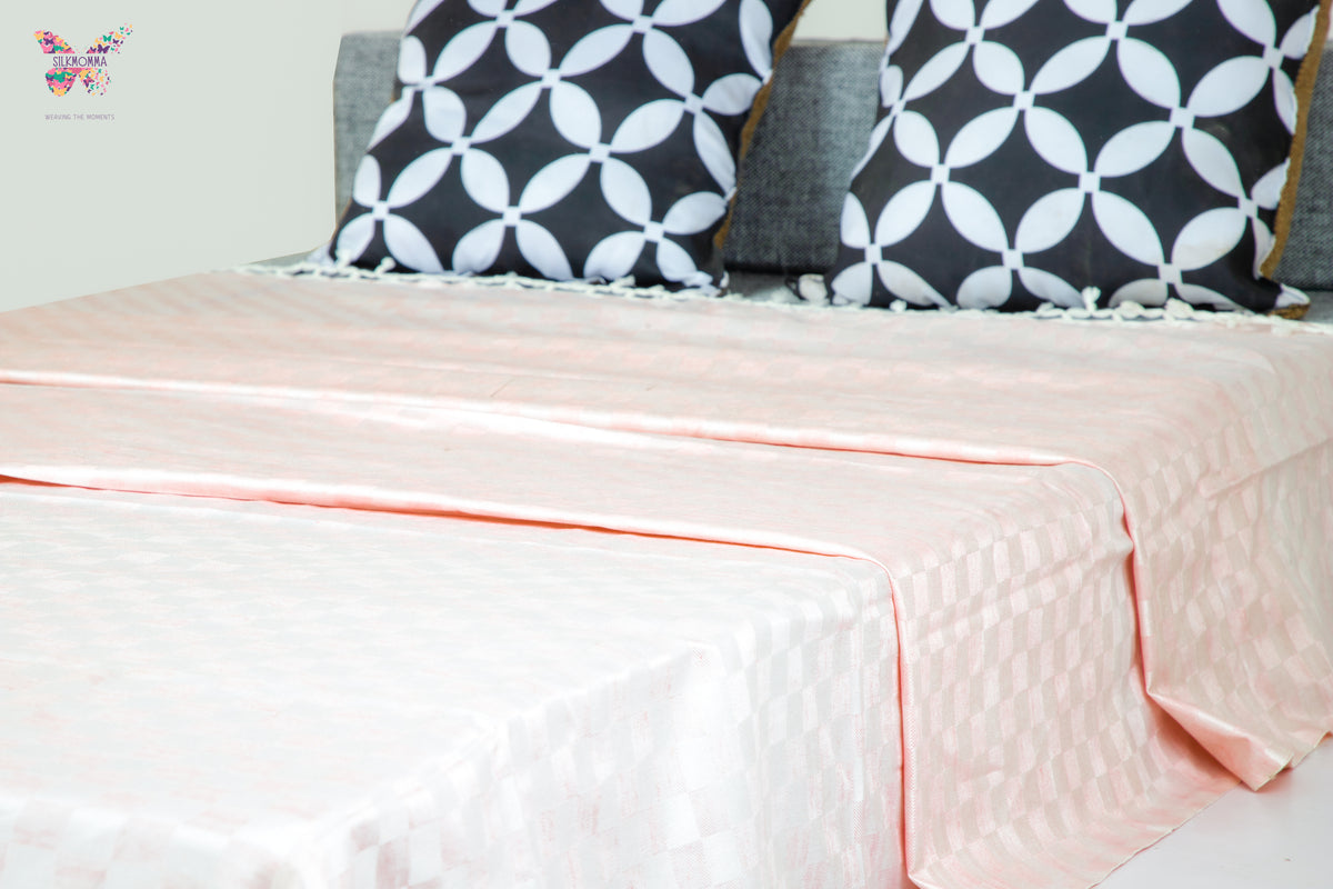 Premium Bhagalpuri Chadar - Baby Pink (52 * 104 inches)