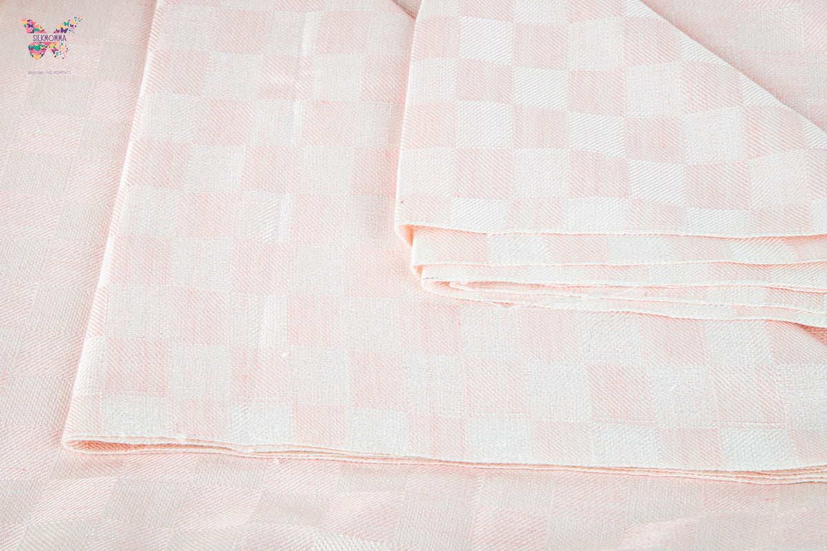 Premium Bhagalpuri Chadar - Baby Pink (52 * 104 inches)