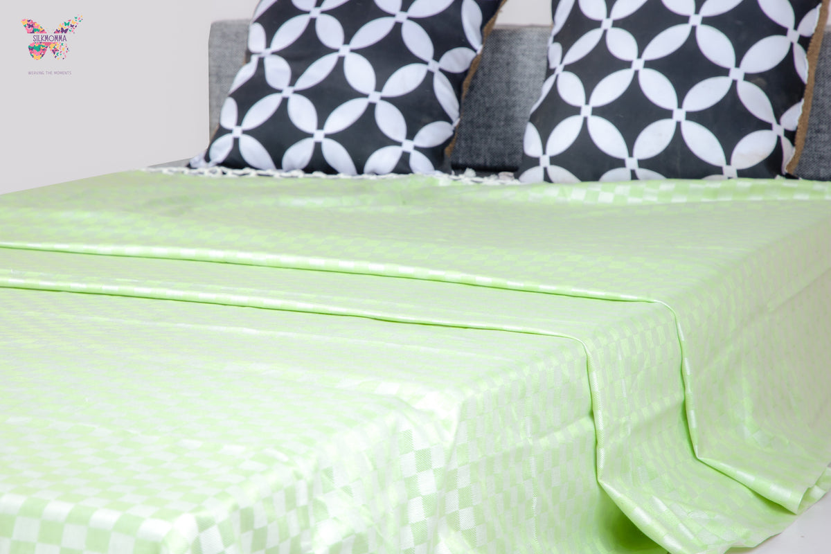 Premium Bhagalpuri Handloom Chadar - Green (52 * 104 inches)