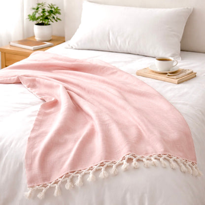 Bhagalpuri Chadar - Soft Blush (54 * 108 inches)