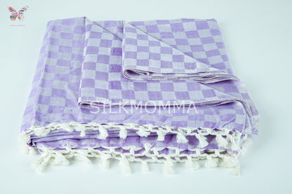 Premium Bhagalpuri Handloom Chadar -  Vivid Violet (52 * 104 inches)