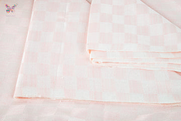 Premium Bhagalpuri Handloom Chadar - Baby Pink (52 * 104 inches)