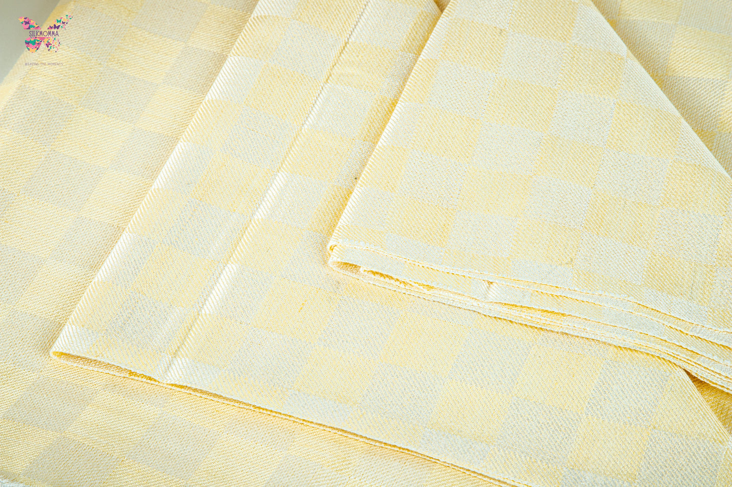 Premium Bhagalpuri Handloom Chadar -  Pale Yellow (52 * 104 inches)