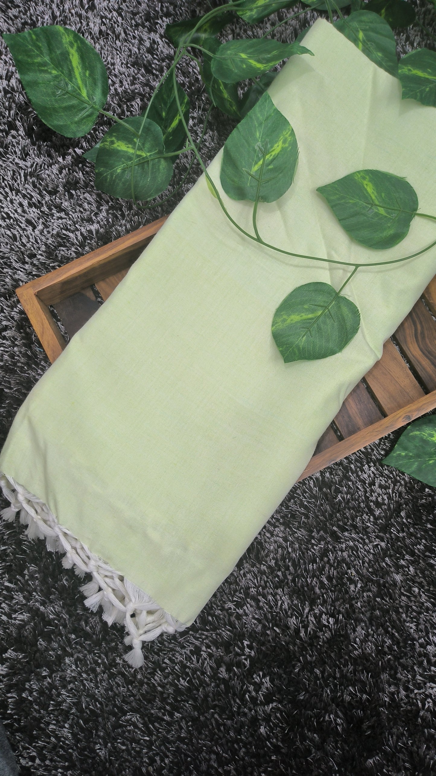 Bhagalpuri Handloom Chadar - Green (52 * 104 inches)