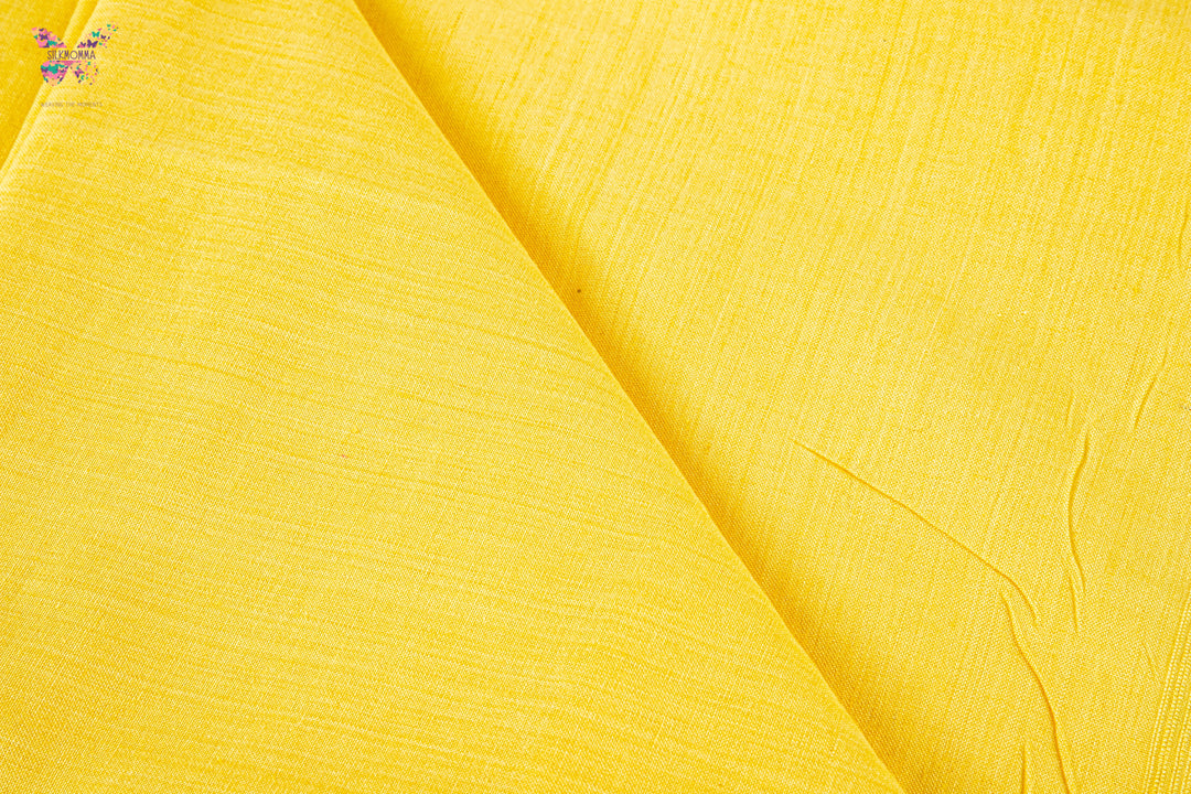 Bhagalpuri Handloom Chadar - Sunshine Yellow (52 * 104 inches)