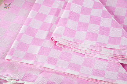 Premium Bhagalpuri Handloom Chadar -  Pink (52 * 104 inches)